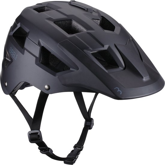 BBB Cycling MTB Helm Nanga - Met Bevestiging voor Camera of Verlichting - Wasbare Padding - Fietshelm Volwassenen: Heren & Dames - Mat Zwart - L - BHE-54 van BBB Cycling