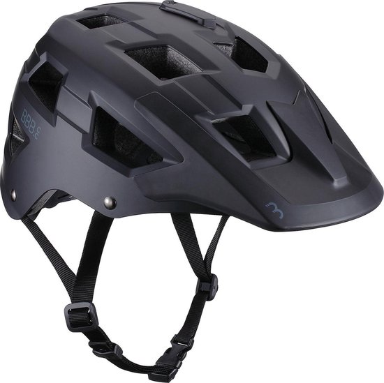 BBB Cycling MTB Helm Nanga - Met Bevestiging voor Camera of Verlichting - Wasbare Padding - Fietshelm Volwassenen: Heren & Dames - Mat Zwart - M - BHE-54 van BBB Cycling