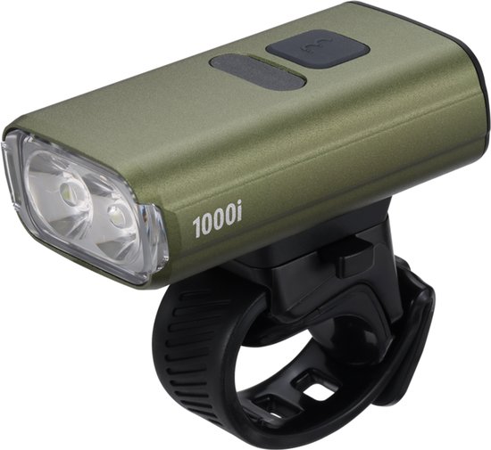 BBB Cycling NanoStrike 1000i Koplamp Fiets - 1000 Lumen - USB Oplaadbaar - Brandtijd: 42 uur - IPX6 Regenbestendig - Krachtige Fietsverlichting Racefiets & Mountainbike - Groen - BLS-263i