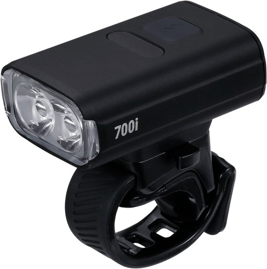 BBB Cycling NanoStrike 700i Koplamp Fiets - 700 Lumen - USB Oplaadbaar - Brandtijd: 45 uur - IPX6 Regenbestendig - Fietsverlichting Racefiets & Mountainbike - BLS-262i