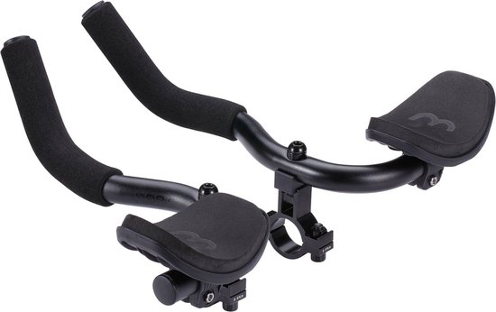 BBB Cycling Opzetstuur Racefiets - Aluminium Ligstuur - Verstelbaar Opzetstuur met Armsteun - Tijdritstuur - Triathlon Stuur - Compatibel met 22.2, 25.4 of 31.8mm Fietsstuur - AeroComfort BHB-59 van BBB Cycling