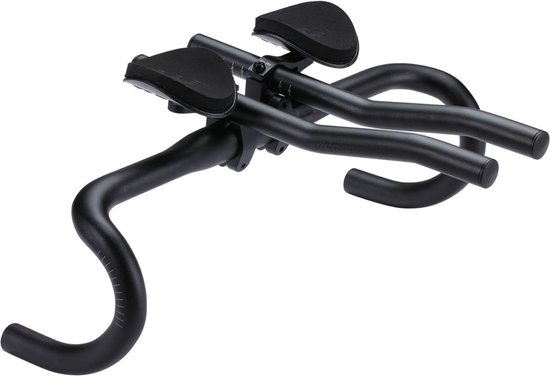 BBB Cycling Opzetstuur Racefiets - Lichtgewicht Ligstuur - Verstelbaar Opzetstuur met Armsteun - Tijdritstuur - Triathlon Stuur - Compatibel met 25.4 of 31.8mm Fietsstuur - AeroLight BHB-58