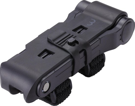 BBB Cycling PowerFold Folding Fietsslot - Vouwslot Fiets - Sleutelslot - Supersterk - Zwart - 70 x 0,75 cm - BBL-71 van BBB Cycling