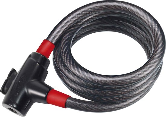 BBB Cycling PowerLock Fiets Kabelslot - Fietsslot inclusief 3 Sleutels - Lengte 180cm - Dikte 1,5cm - Zwart - BBL-41 van BBB Cycling