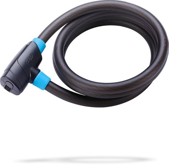 BBB Cycling PowerSafe Coil Cable Fietsslot - Kabelslot Fiets Supersterk - Zwart - 150 x 5 cm - BBL-31 van BBB Cycling