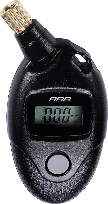 BBB Cycling PressureGauge Bandenspanningsmeter Fiets - Digitale meter voor Presta en Schrader - 11 Bar - Zwart - BMP-90 van BBB Cycling