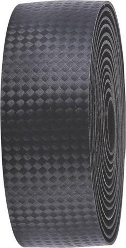 BBB Cycling RaceRibbon Carbon Stuurlint Racefiets - Extra Grip - Stuurtape Zelfklevend - Lengte: 200cm - Dikte: 2.5mm - Incl. Stuurdoppen - Zwart - BHT-04 van BBB Cycling