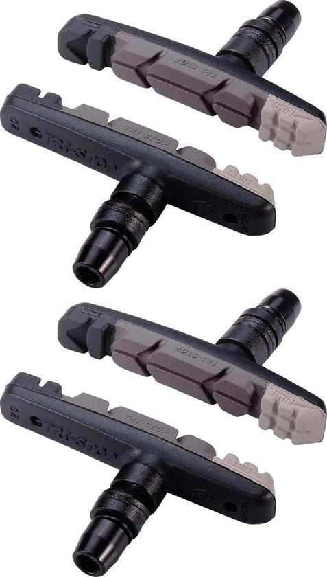 BBB Cycling Remblokjes Fiets - TriStop - Velgrem - Voor Stadsfiets & Mountainbike - Shimano Compatibel - V-Brake Remblokken - Triple Color - BBS-16T