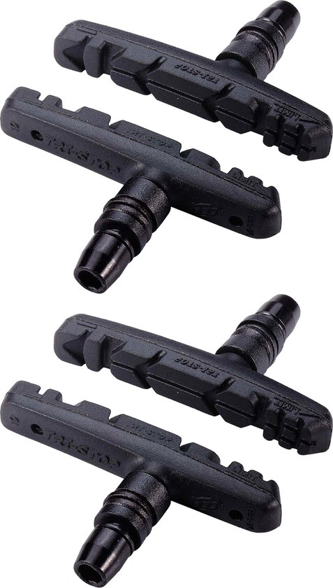 BBB Cycling Remblokjes Fiets - TriStop - Velgrem - Voor Stadsfiets & Mountainbike - Shimano Compatibel - V-Brake Remblokken - Zwart - BBS-16 van BBB Cycling