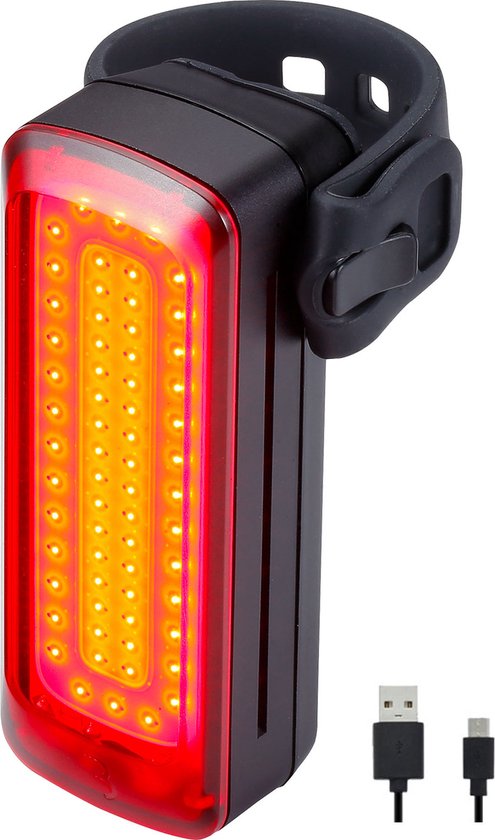 BBB Cycling Signal Pro 250 Lumen Achterlicht Fiets - Brandtijd: 21 Uur - IPX7 Waterdicht - Fietsverlichting USB C Oplaadbaar - Racefiets Verlichting - BLS-168