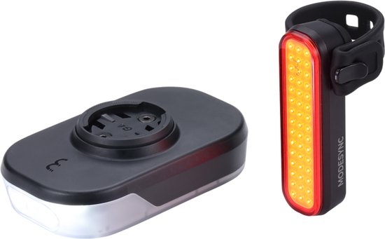 BBB Cycling Slice 600 Combo Voorlicht & Signal Achterlicht - 600 Lumen - USB Oplaadbaar - Garmin Ready - IPX6 - Fietsverlichting Set Racefiets & MTB - BLS-286i