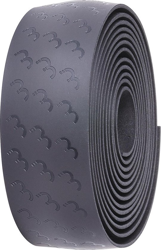 BBB Cycling Stuurlint Racefiets - Maximale Grip - Zelfklevend Stuurlint - Lengte: 200cm - Dikte: 2.5mm - Incl. Stuurdoppen - Zwart -UltraRibbon BHT-15 van BBB Cycling