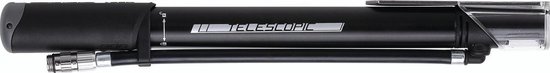 BBB Cycling Traveller Telescopic Mini Fietspomp - Kleine Fietspomp met Drukmeter - Stabiel en Krachtig - Zwart - BMP-53 van BBB Cycling