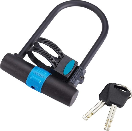 BBB Cycling U-Vault Fietsslot - Beugelslot Fiets - U-Vorm - Sleutelslot - Zwart - 25 x 17 cm - BBL-28 van BBB Cycling