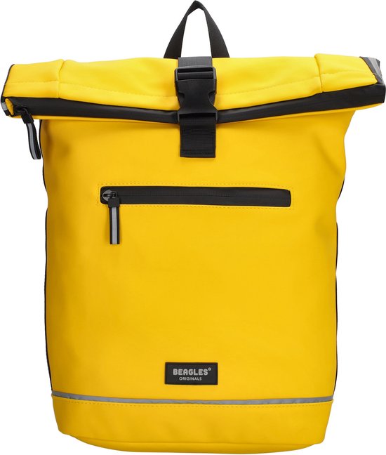 Beagles Originals Bicycle Originals Fietstas Rugzak 15,6 inch Laptop Vak Waterproof Weersbestendig - Geel van Beagles