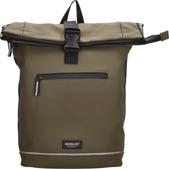 Beagles Originals Bicycle Originals Fietstas Rugzak 15,6 inch Laptop Vak Waterproof Weersbestendig - Olijfgroen van Beagles