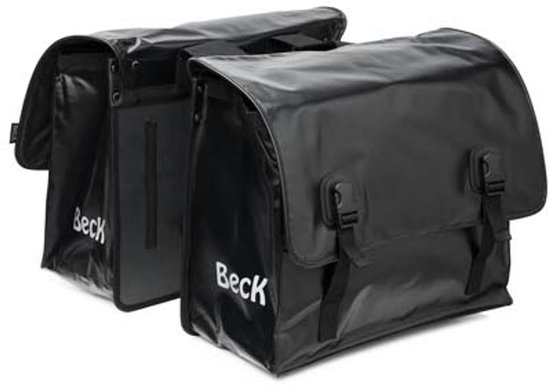 BECK Big - Dubbele fietstas - Zwart (bisonyl)