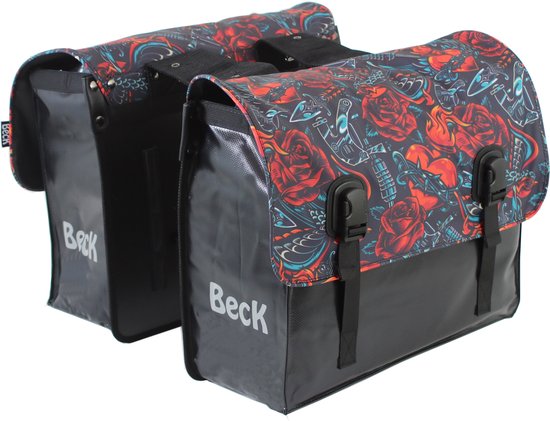 BECK Classic - Dubbele Fietsstas - Bisonyl - Tattoo - 46L van Beck.