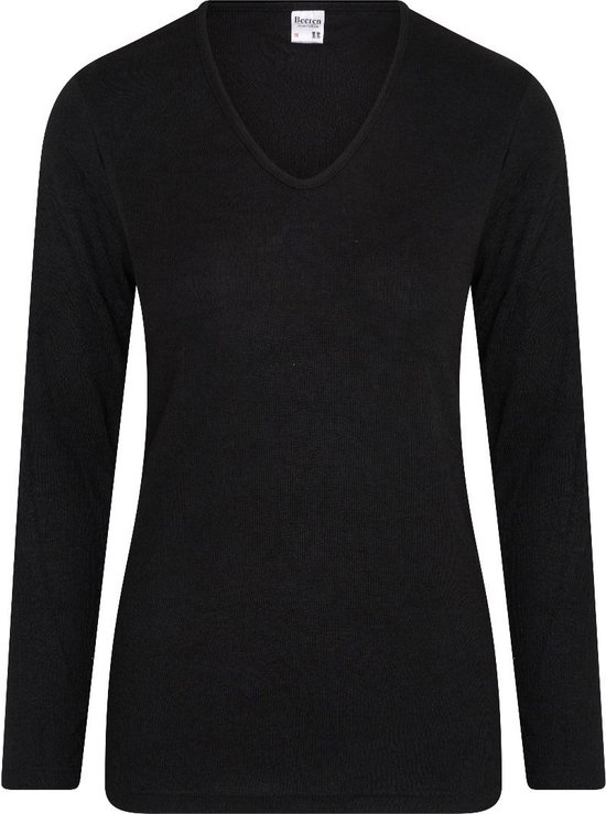 Beeren dames Thermo shirt lange mouw 07-086 zwart-XL