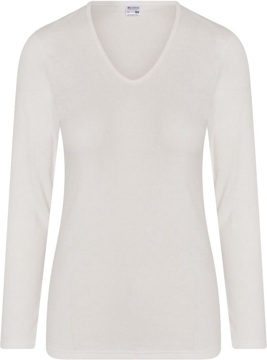 Beeren dames thermo shirt Lange mouw Wit - maat S