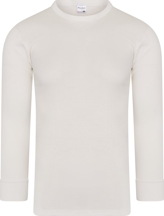 Beeren Heren Thermoshirt lange mouw - Wit - Maat XXL - Antistatische thermokleding