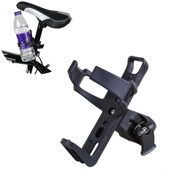 Bekerhouder fiets - Drinkbushouder fiets - bidonhouder fiets - Universele Bekerhouder - bekerhouder - Kinderwagen Buggy - mountainbikes - Fiets - Universele bekerhouder Geschikt Voor fietsen - Beker Houder Verstelbaar - Zwart