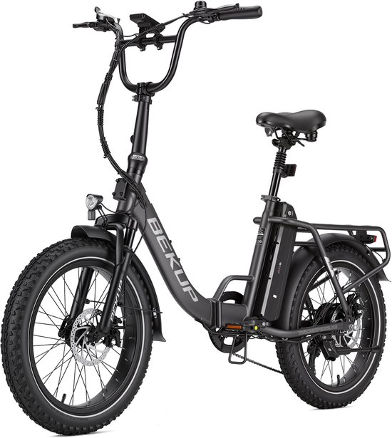 Bekup 20" Vouwbare Elektrische Fiets – 48V 15Ah, 250W Motor, 75km Bereik – Titaangrijs