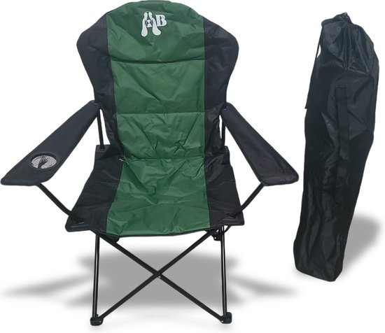 BELLIS OPVOUWBARE LICHTGEWICHT CAMPINGSTOEL DE LUXE TOT 120KG BELASTBAAR van Bell