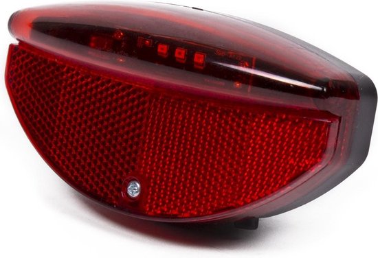 Benson Achterlicht - staartreflector - voor fiets - 3x LED - universeel - batterij achterlicht met reflector van Benson