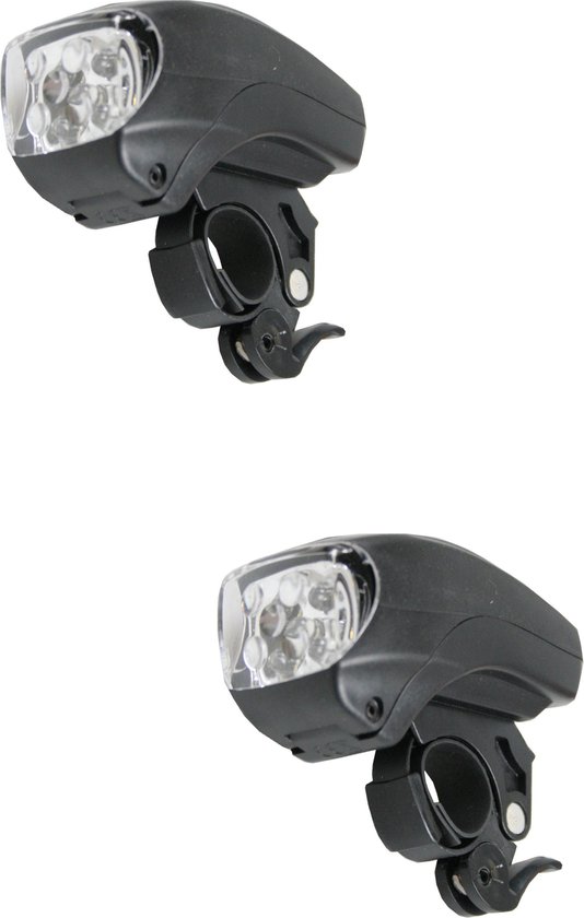Benson Fietskoplamp - 2x - LED - op batterij - voorlicht - fietslamp