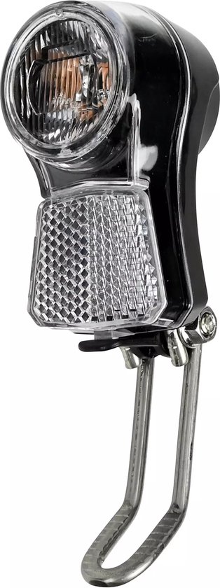 Benson Fietskoplamp LED sport - zwart - kunststof - 16 x 8,8 x 4,7 cm - 3 lichtstanden