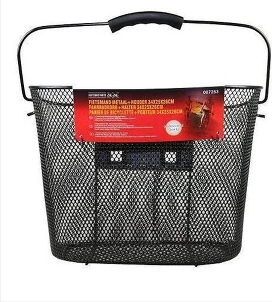 Benson - Fietsmand Metaal + Houder 34 X 25 X 26 cm van Benson