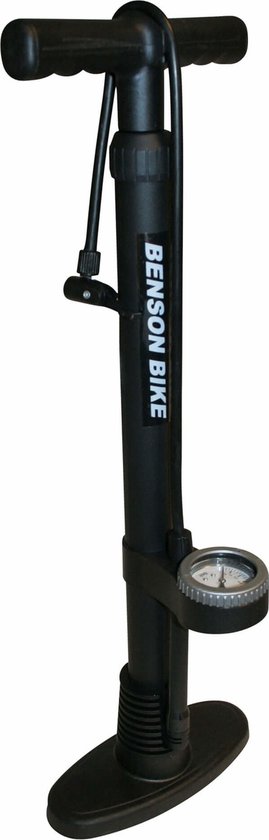 Benson. Fietspomp Profi + Manometer - Auto en Hollands ventiel - Max 11 Bar van Benson