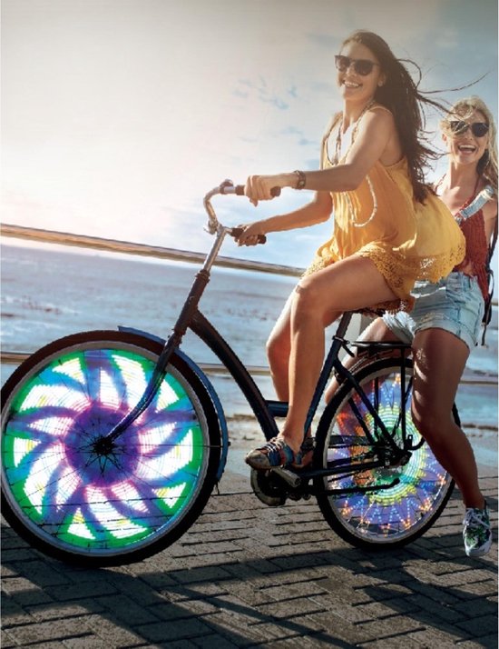 Benson - Fietswielverlichting LED - Verschillende kleuren - 16 prachtige patronen - Geschikt voor 20 inch fietsen