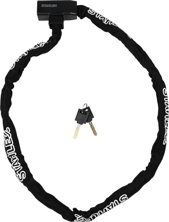 Benson Kettingslot - Zwart - Ø 6 mm - 1400 mm - Inclusief 2 veiligheidssleutels van Benson