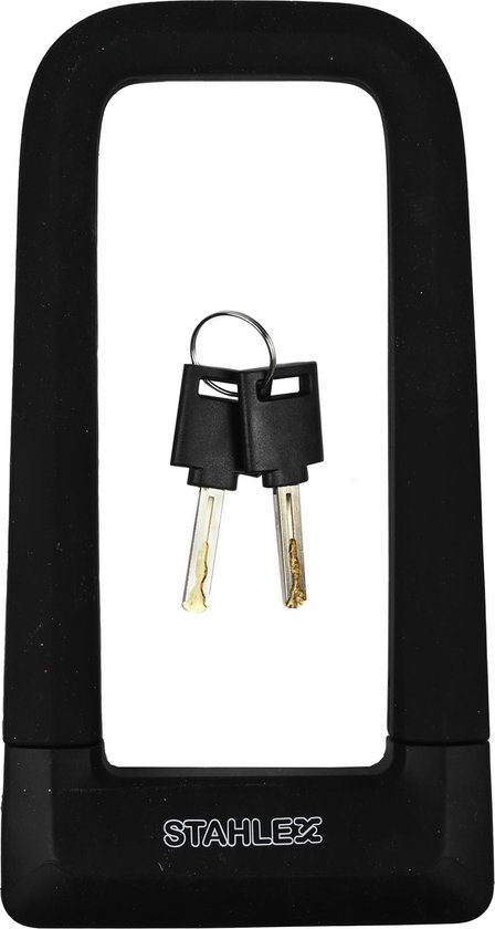 Benson Stevig beugelslot - koolstofstaal - siliconen hoes - 67 x 158 mm van Benson