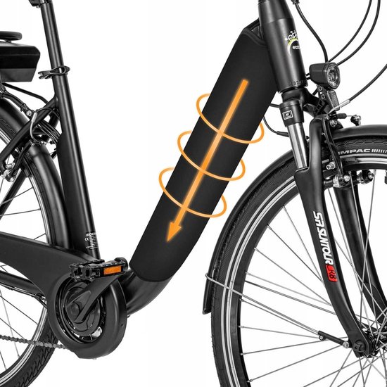 Beschermhoes voor e-bike frame-accu 30-35 cm universele pasvorm kou en vuilbescherming van Cycle Tech