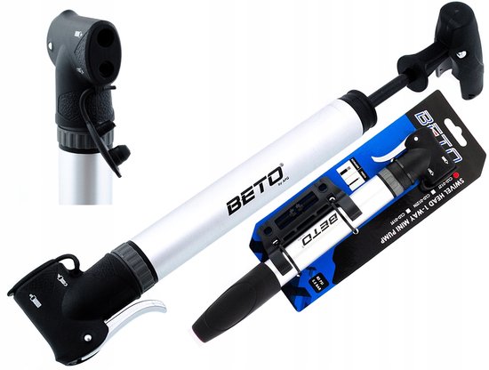 Beto CLD012T Serie - Aluminium Fietspomp - Ruchoma Hoofd - AV/FV/DV Compatibel