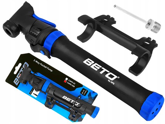 Beto CMPB-03B Fietspomp Handmatig met Houder & Naald (Presta/Dunlop/Schrader)