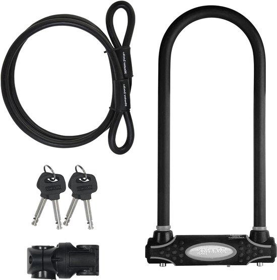 Beugelslot met luskabel - Secure-Gold-certificaat - XL - ideaal voor fietsen Fatbike slot van ABUS