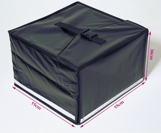 Bezorgkoffer / pizzakoffer achterlader van Bakkenist