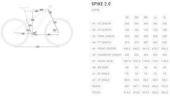 Bh Spike 2.0 29´´ Altus 2026 Mountainbike Blauw M van Merkloos