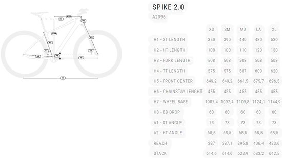 Bh Spike 2.0 29´´ Altus 2026 Mountainbike Rood S van Merkloos