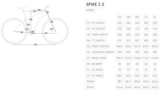 Bh Spike 2.5 29´´ Deore 2026 Mountainbike Wit M