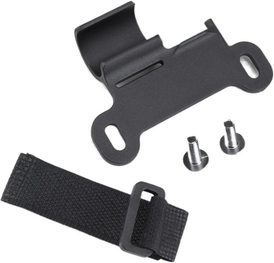 Bicycle air pump holder, bicycle pump holder, clip with strap, robust frame for approx. 2 cm diameter, holder: