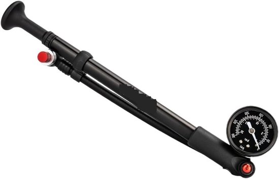 Bicycle Pump Bicycle Tire Floor Pump with Gauge Suspension Pumps MTB Fork Shock High Air Pressure Flow Inflator Valve Bike Pump