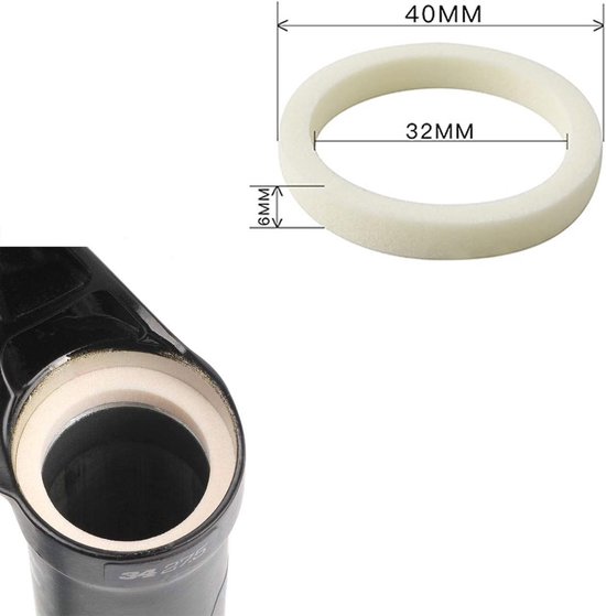 Bicycle Sponge Ring 2pcs - Olie Sealed Foam Voor Voorvorken van MTB en Racefietsen - 32mm Accessoires