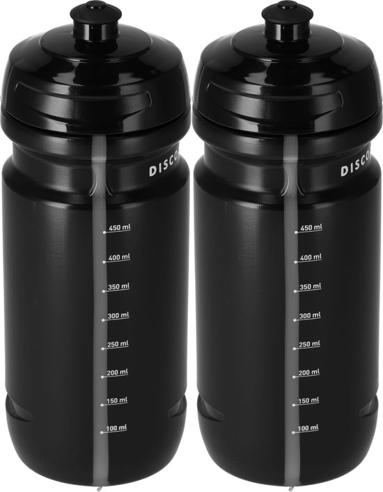 Bidon 600 ml Fiets 2 stuks - Lichtgewicht Sportfles BPA-vrij - Fitness Waterfles - Geschikt voor Alle Bidonhouders - Vaatwasbestendig - Shakebeker - Duurzaam & Recyclebaar - Compact & Sterk van Merkloos