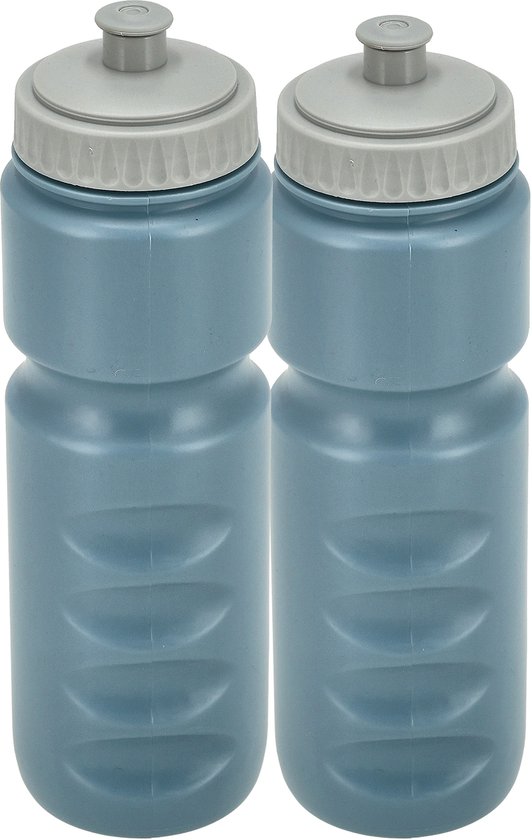 Bidon 750 ml Set van 2 – Fiets Bidon en Sportfles – BPA-vrij – Geschikt voor Alle Bidonhouders – Waterfles voor Fitness en Wielrennen – Sky Blauw