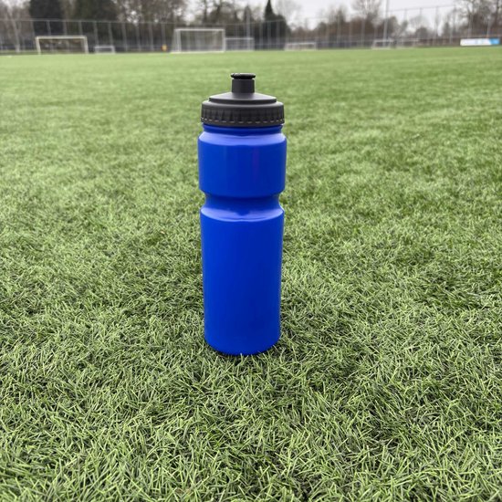 Bidon Blauw 750 ml - Blanco Drinkfles met vingergrepen - Tacticcoach